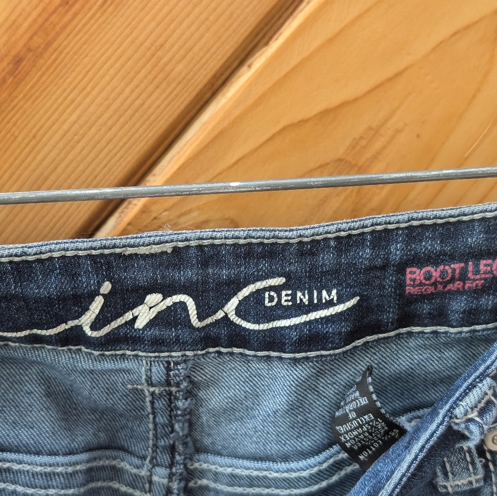 INC bootleg regular fit jeans - Picture 2 of 4